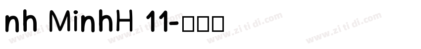 nh MinhH 11字体转换